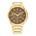 Tommy Hilfiger Horloge Roloi Batarias me Xruso Metalliko Brasele 1792090