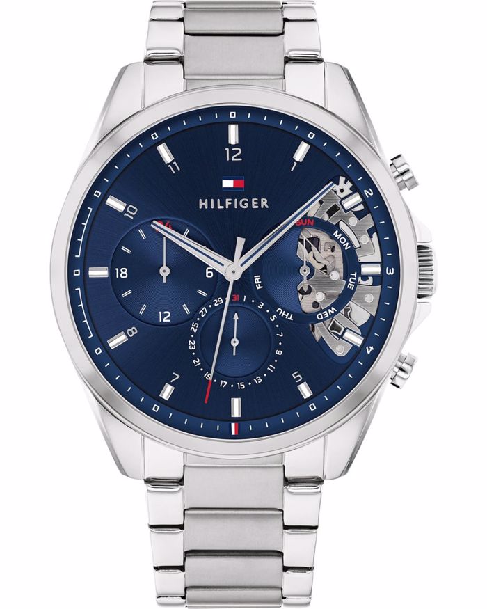 Tommy Hilfiger Baker Roloi Batarias me Asimi Metalliko Brasele 1710448