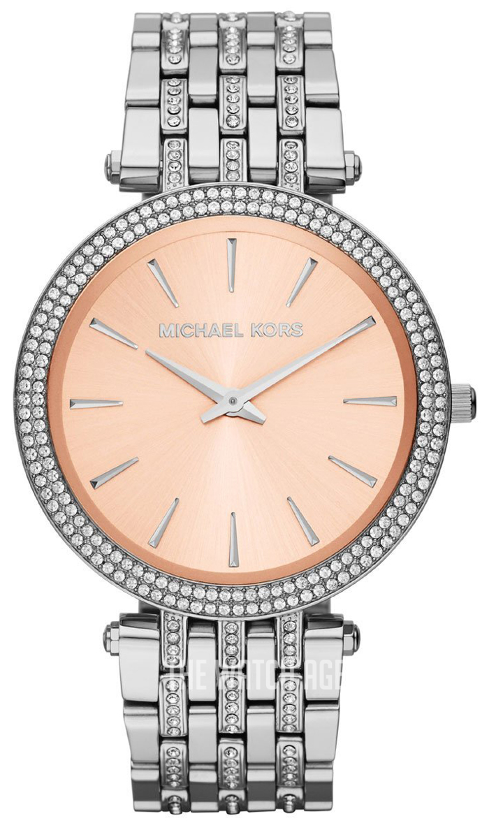 Michael Kors Darci Roloi Batarias me Asimi Metalliko Brasele MK3218