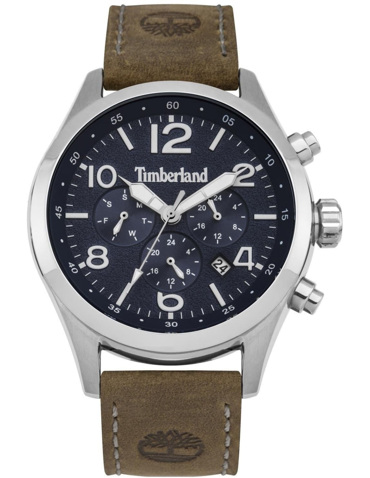 Timberland Ashmont Ρολόι Χρονογράφος Μπαταρίας με Καφέ Δερμάτινο Λουράκι TBL.15249JS/03