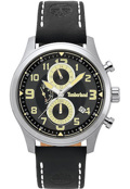 Timberland Groveton Roloi Batarias me Mavro Dermatino Louraki TBL.15357JS/02