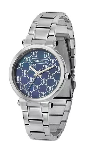Police Eloy Ρολόι Μπαταρίας με Ασημί Μεταλλικό Μπρασελέ PL.14804BS/58M