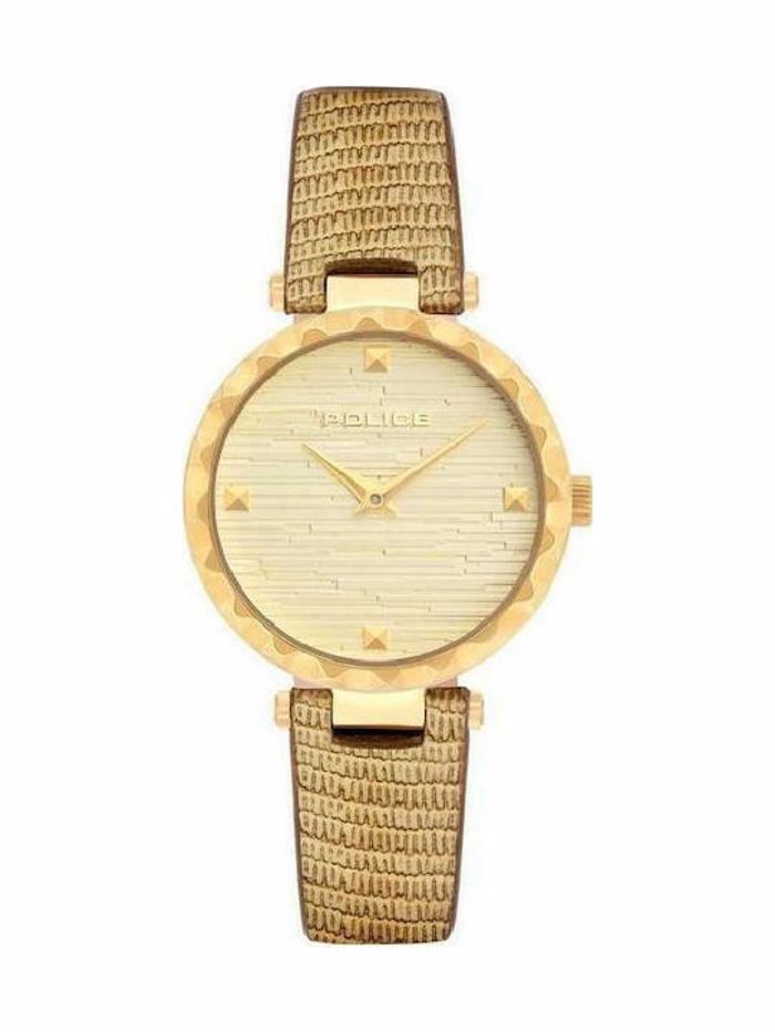 Police Qurem Roloi Batarias me Xruso Dermatino Louraki PL.15570LSG/06