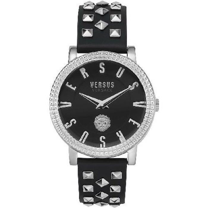 Versus by Versace Pigalle Roloi Batarias me Mavro Dermatino Louraki VSPEU0119