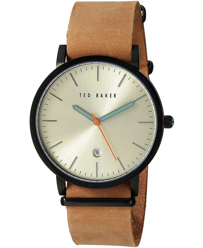 Ted Baker Graham Roloi Batarias me Kafe Dermatino Louraki TE10026443