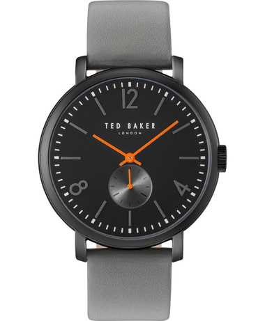 Ted Baker Oliver Ρολόι Μπαταρίας με Γκρι Δερμάτινο Λουράκι ΤΕ10031517