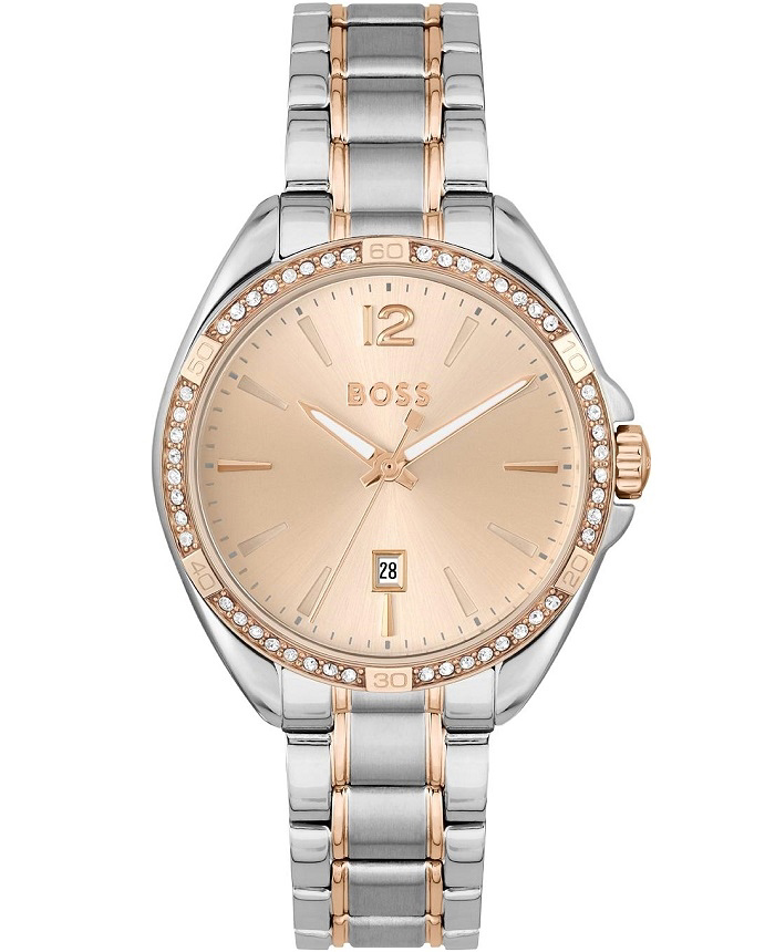 Hugo Boss Roloi Batarais me Asimi Metalliko Brasele 1502622