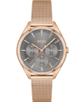 Hugo Boss Roloi Batarias me Roz Xruso Metalliko Brasele 1502639