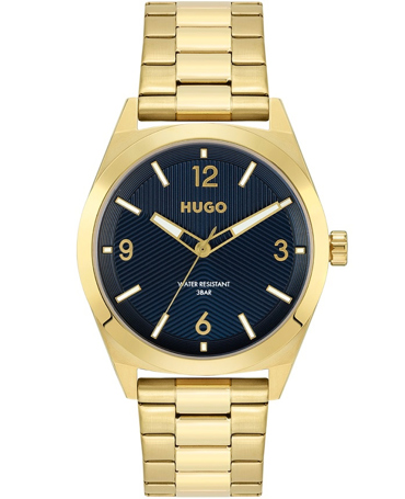 Hugo Boss Ρολόι Μπαταρίας με Χρυσό Μεταλλικό Μπρασελέ 1530252