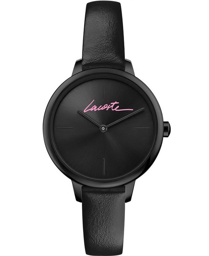 Lacoste Cannes Roloi Batarias me Mavro Dermatino Louraki 2001123