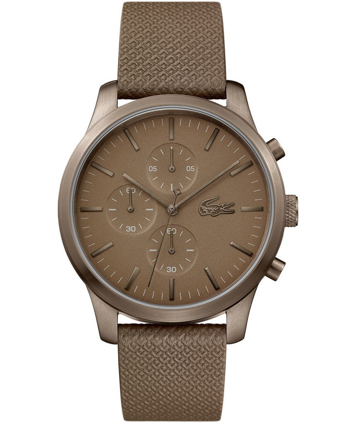 Lacoste Roloi Xronogafos Batarias me Kafe Dermatino Louraki 2010949