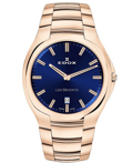 Edox Les Bemonts Roloi Batarias me Roz Xruso Metalliko Brasele 56003-37R-BUIR