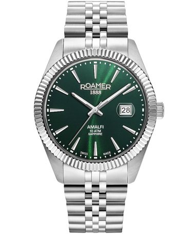 Roamer Amalfi Ρολόι Μπαταρίας με Ασημί Μεταλλικό Μπρασελέ 852833-41-75-20