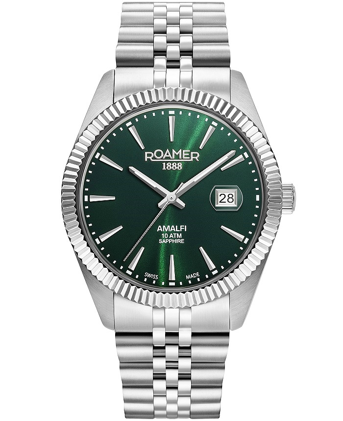 Roamer Amalfi Roloi Batarias me Asimi Metalliko Brasele 852833-41-75-20