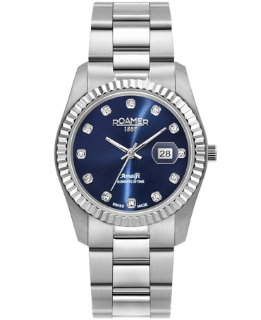 Roamer Amalfi Ρολόι Μπαταρίας με Ασημί Μεταλλικό Μπρασελέ 852844-41-49-20