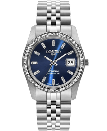 Roamer Positano Ρολόι Μπαταρίας με Ασημί Μεταλλικό Μπρασελέ 853858-41-49-20