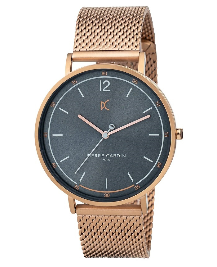 Pierre Cardin Bonne Light Roloi Batarias me Roz Xruso Metalliko Brasele CBN.3015