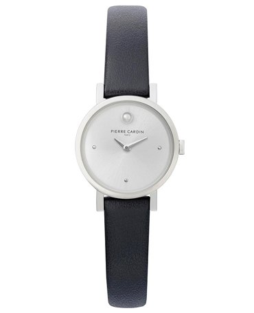 Pierre Cardin Canal St. Martin Pearls Ρολόι Μπαταρίας με Μαύρο Δερμάτινο Λουράκι CCM.0504