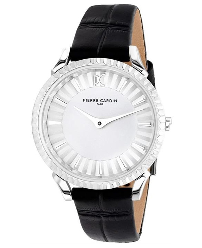 Pierre Cardin Pigalle Illusion Roloi Batarias me Mavro Dermatino Louraki CPI.2565