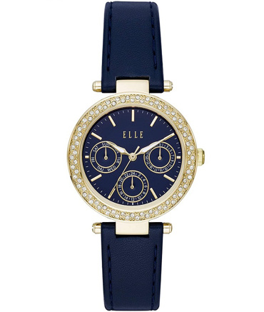 Elle Marais Ρολόι Μπαταρίας με Μπλε Δερμάτινο Λουράκι ELL23003