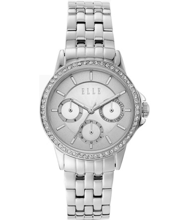 Elle Bercy Ρολόι Μπαταρίας με Ασημί Μεταλλικό Μπρασελέ ELL23011