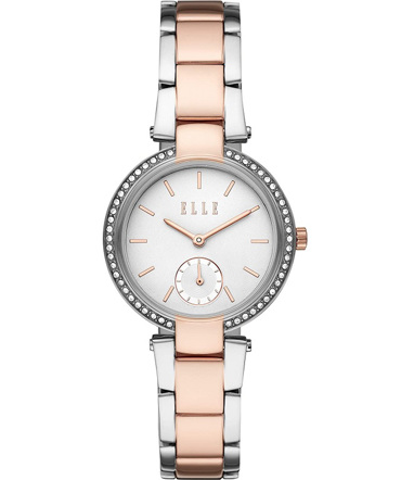 Elle Montmartre Ρολόι Μπαταρίας με Ροζ Χρυσό / Ασημί Μεταλλικό Μπρασελέ ELL25019