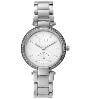 Elle Montmartre Ρολόι Μπαταρίας με Ασημί Μεταλλικό Μπρασελέ ELL25021