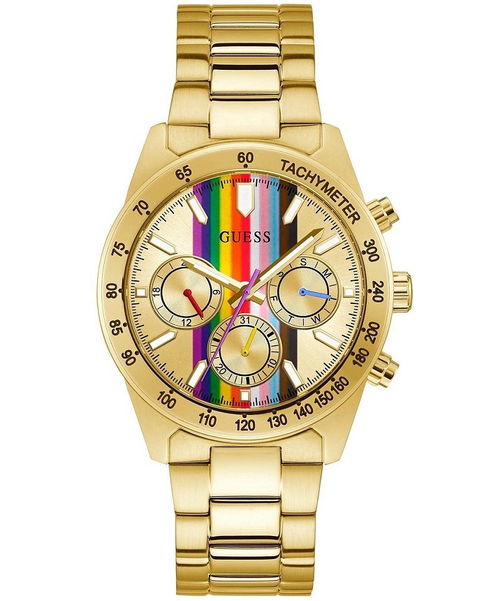 Guess Altitude Roloi Batarias me Xruso Metalliko Brasele GW0434G1