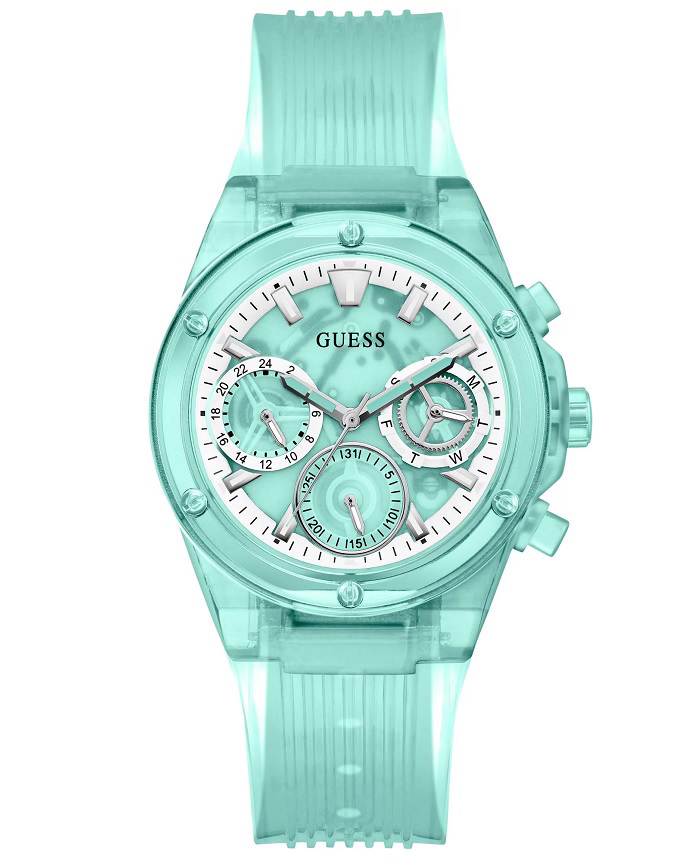 Guess Athena Roloi Batarias me Tirkouaz Kaoutsouk Louraki GW0438L1