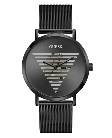 Guess Idol Ρολόι Μπαταρίας με Μαύρο Μεταλλικό Μπρασελέ GW0502G2