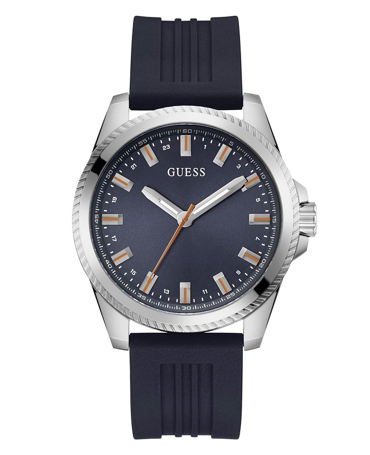 Guess Champ Ρολόι Μπαταρίας με Μπλε Καουτσούκ Λουράκι GW0639G1