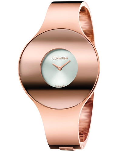 Calvin Klein Seamless Ρολόι Μπαταρίας με Ροζ Χρυσό Μεταλλικό Μπρασελέ K8C2S616