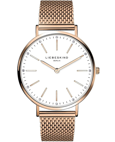 Liebeskind Berlin Ρολόι Μπαταρίας με Ροζ Χρυσό Μεταλλικό Μπρασελέ LT-0188-MQ