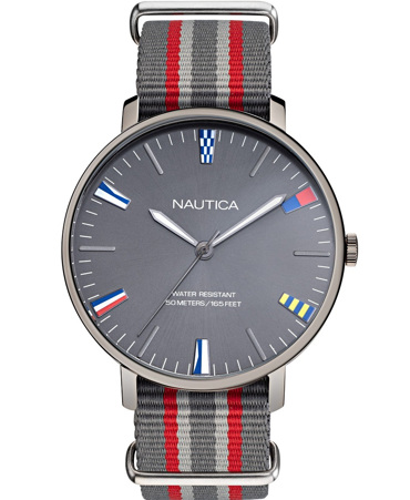 Nautica Caprera Ρολόι Μπαταρίας με Πολύχρωμο Υφασμάτινο Λουράκι NAPCRF906