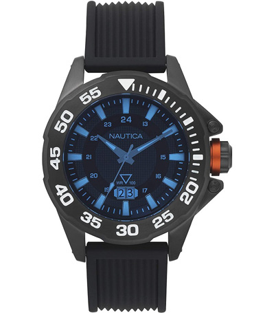 Nautica Westview Ρολόι Μπαταρίας με Μαύρο Καουτσούκ Λουράκι NAPWSV005