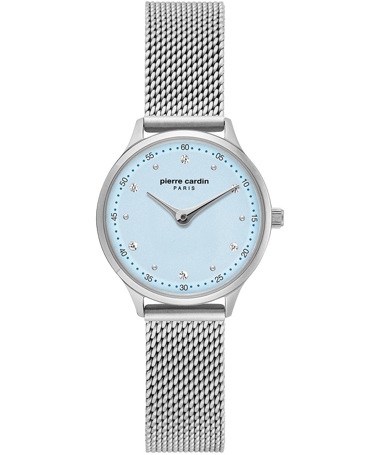 Pierre Cardin La Gloire Ρολόι Μπαταρίας με Ασημί Μεταλλικό Μπρασελέ PC902682F301