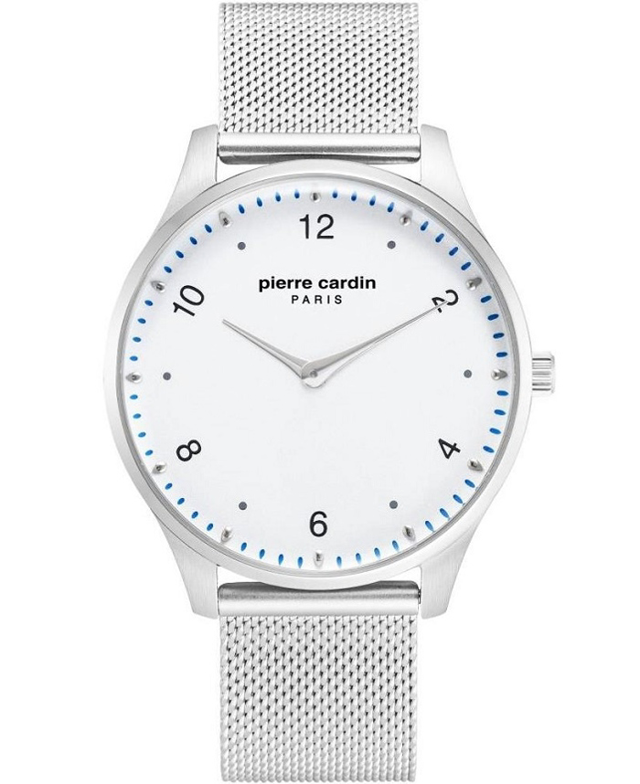 Pierre Cardin La Gloire Nouvelle Roloi Batarias me Asimi Metalliko Brasele PC902711F201