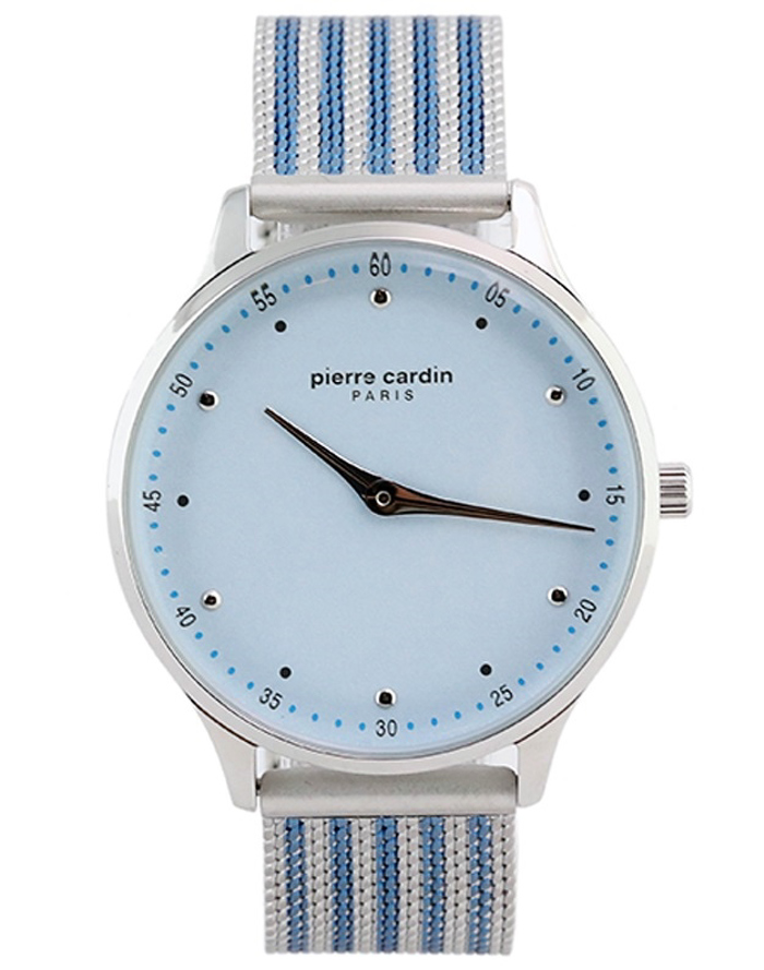 Pierre Cardin Fashion Roloi Batarias me Ble Metalliko Brasele PC902722F201