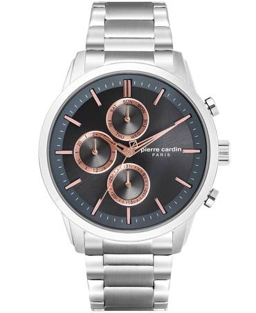 Pierre Cardin Champerret Ρολόι Μπαταρίας με Ασημί Μεταλλικό Μπρασελέ PC902741F07