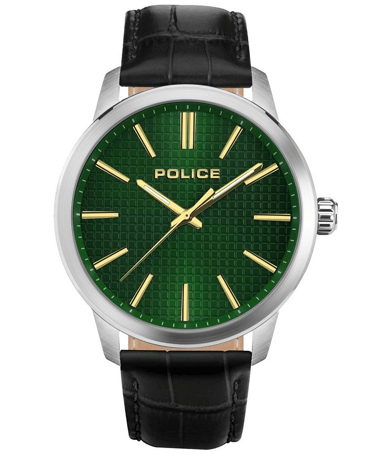 Police Raho Ρολόι Μπαταρίας με Μαύρο Δερμάτινο Λουράκι PEWJA2207701