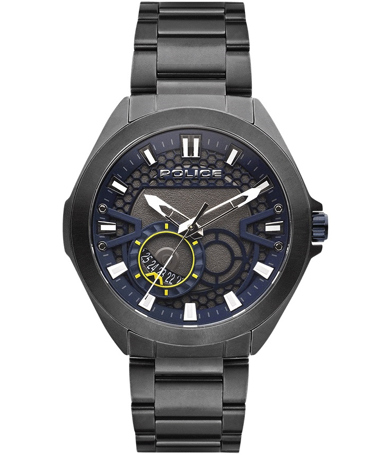 Police Ranger II Ρολόι Μπαταρίας με Μαύρο Μεταλλικό Μπρασελέ PEWJH2110303