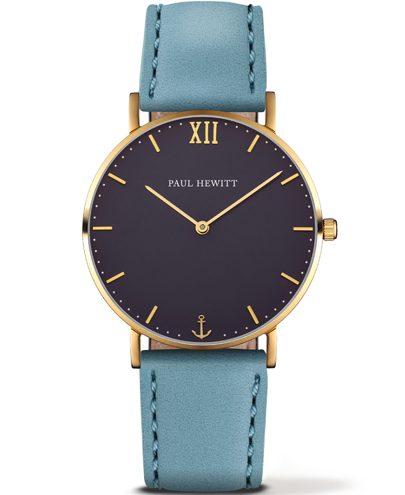 Paul Hewitt Sailor Line Ρολόι Μπαταρίας με Τιρκουάζ Δερμάτινο Λουράκι PH-6455151K
