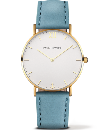 Paul Hewitt Sailor Line Ρολόι Μπαταρίας με Τιρκουάζ Δερμάτινο Λουράκι PH-6455165K