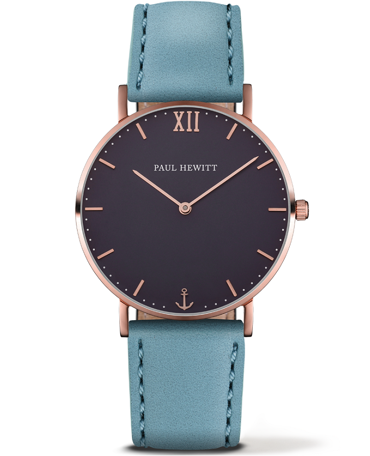 Paul Hewitt Sailor Line Ρολόι Μπαταρίας με Τιρκουάζ Δερμάτινο Λουράκι PH-6455197L