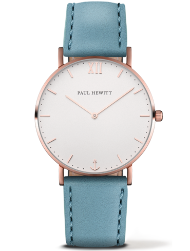 Paul Hewitt Sailor Line Ρολόι Μπαταρίας με Τιρκουάζ Δερμάτινο Λουράκι PH-6455209K