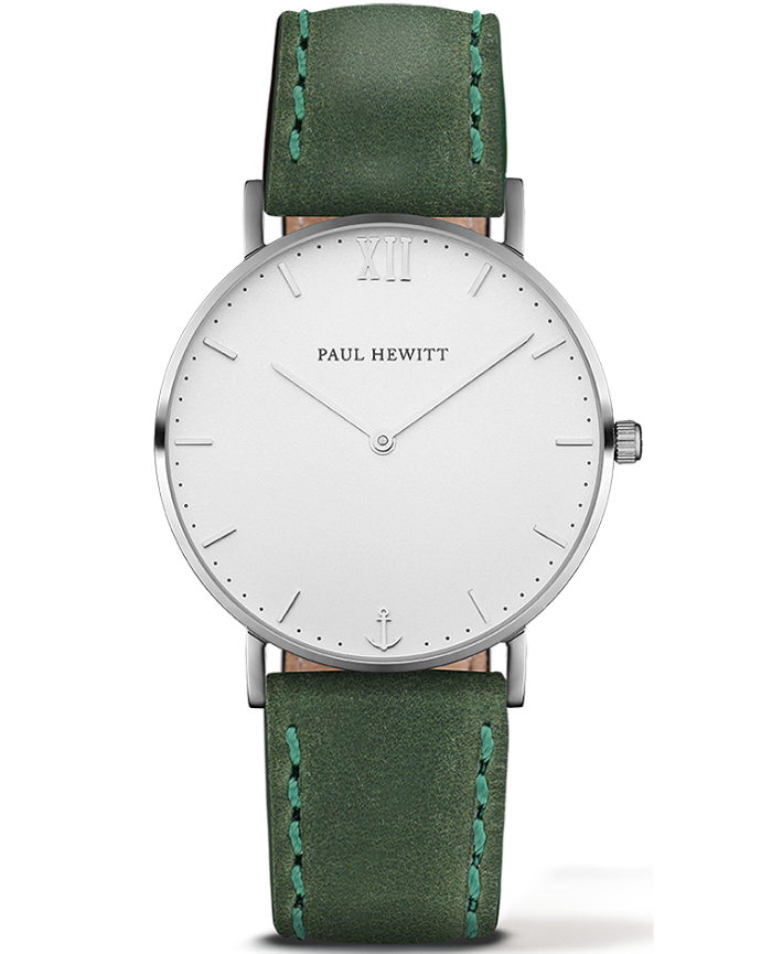 Paul Hewitt Sailor Line Roloi Batarias me Prasino Dermatino Louraki PH-6455250K