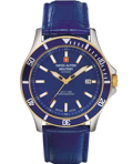 Swiss Alpine Military by Grovana Roloi Batarias me Ble Dermatino Louraki SAM7022.1545