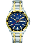 Swiss Alpine Military by Grovana Roloi Batarias me Xruso / Asimi Metalliko Brasele SAM7043.1145