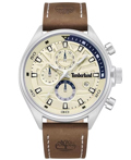 Timberland Roloi Xronogafos Batarias me Kafe Dermatino Louraki TDWGC9000403