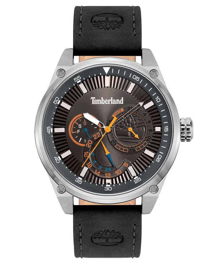 Timberland Dumbarton-Z Roloi Batarias me Mavro Dermatino Louraki TDWGF9000901